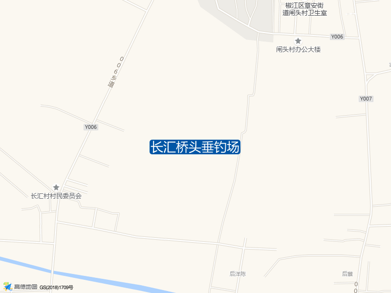 浙江省台州市椒江区章安街道长汇村章古路长汇桥头垂钓场钓鱼点实景照片