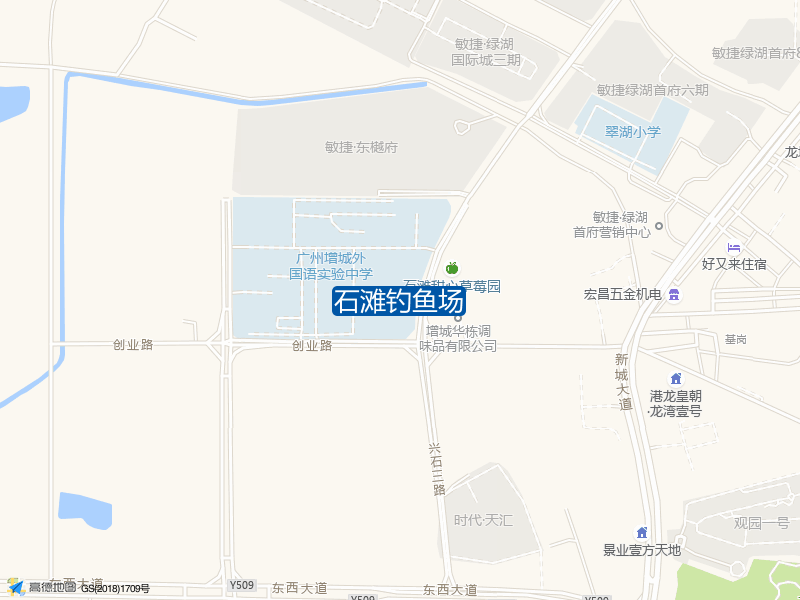 广东省广州市增城区石滩镇马修村东西大道南侧石滩钓鱼场钓鱼点实景照片