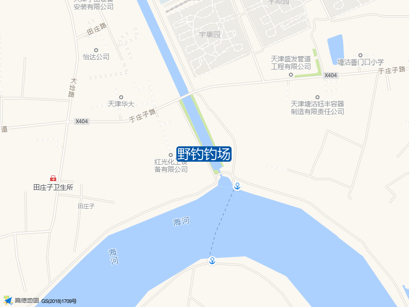 天津市滨海新区于庄子路野钓钓场钓鱼点实景照片