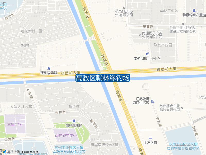 江苏省苏州市吴中区独墅湖大道高教区翰林缘钓场钓鱼点实景照片