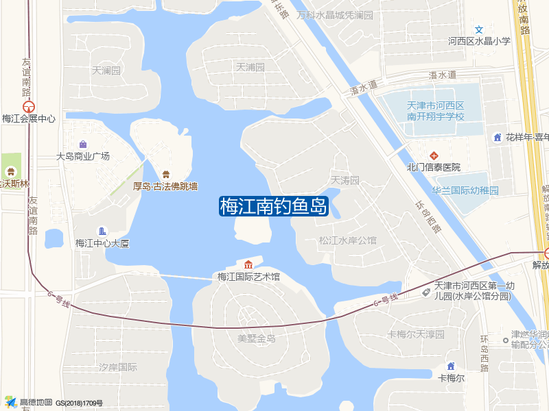 天津市西青区梅江南垂钓中心(环岛西路西)梅江南钓鱼岛钓鱼点实景照片