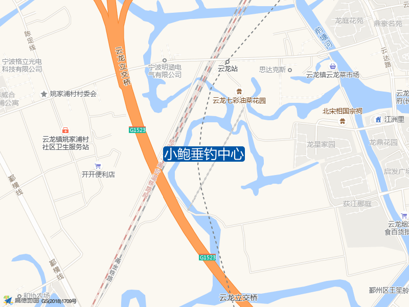 浙江省宁波市鄞州区姜山镇鄞横线陆家堰村牌楼小鲍垂钓中心钓鱼点实景照片