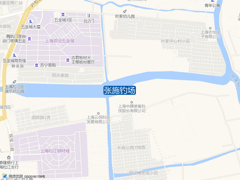 上海市松江区长施公路张施钓场钓鱼点实景照片