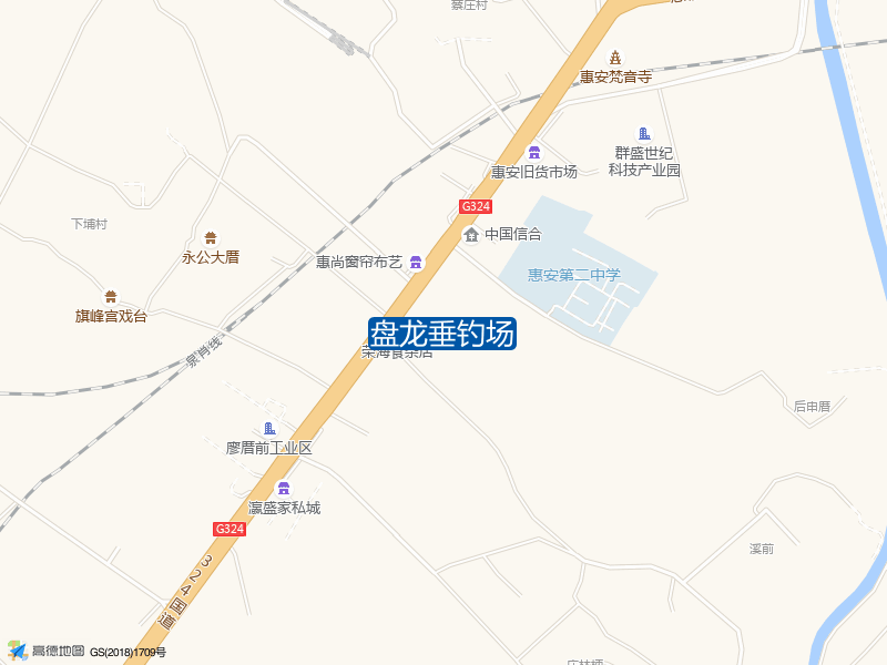 福建省泉州市惠安县G324(福昆线)盘龙垂钓场钓鱼点实景照片