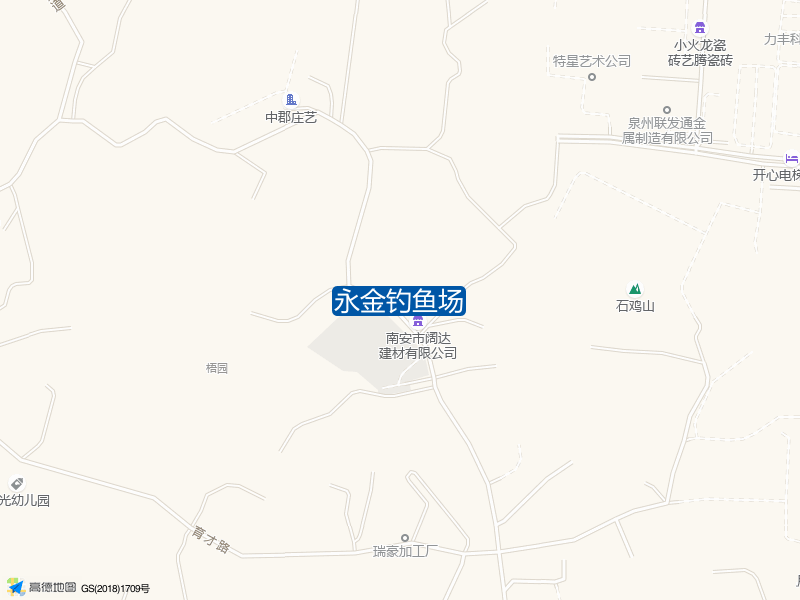 福建省泉州市南安市岭兜村梧园261永金钓鱼场钓鱼点实景照片