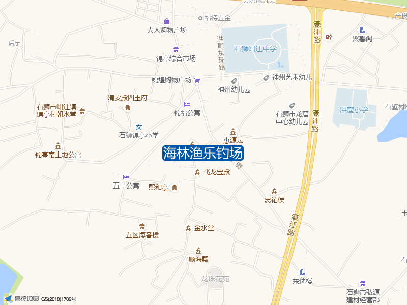福建省泉州市石狮市北环路海林渔乐钓场钓鱼点实景照片