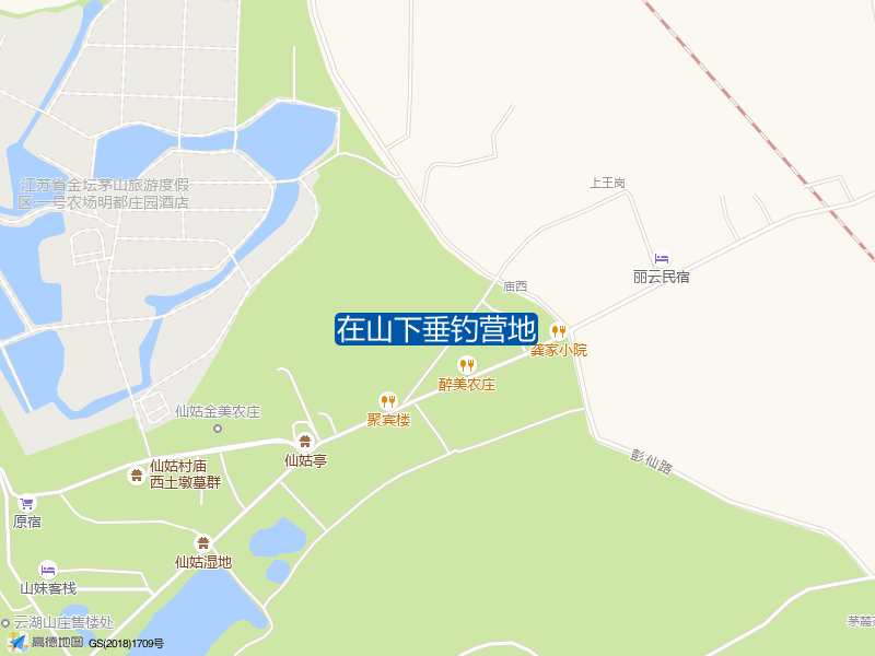 在山下垂钓营地钓点照片