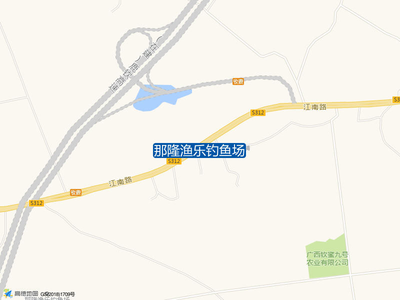 广西壮族自治区钦州市灵山县S310与S312交叉口东南方向790米左右那隆渔乐钓鱼场钓鱼点实景照片