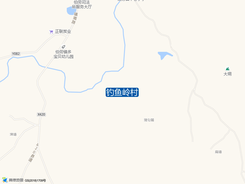 广西壮族自治区钦州市灵山县伯劳镇钓鱼岭村钓鱼点实景照片