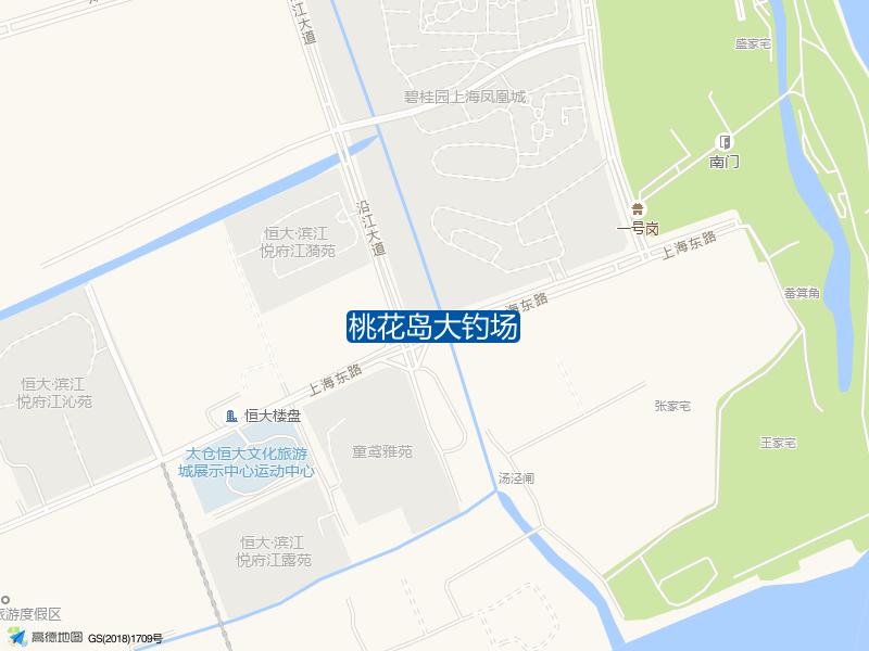 桃花岛大钓场钓点照片