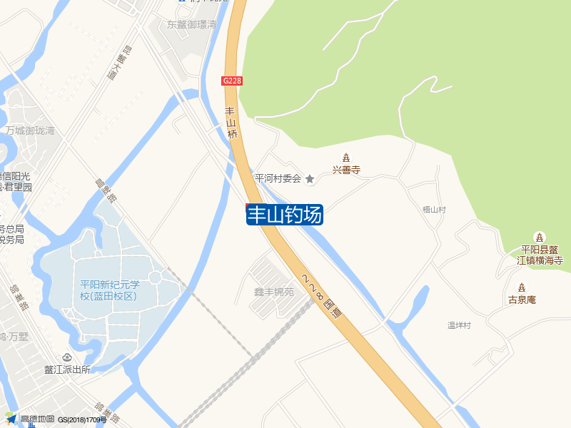 浙江省温州市平阳县丰山钓场钓鱼点实景照片