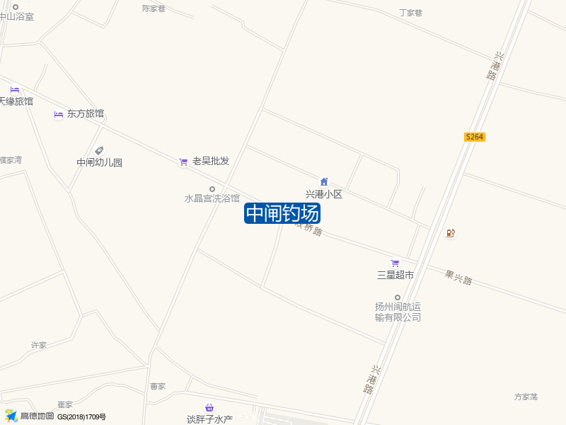 江苏省扬州市江都区中佘路江都中闸中闸钓场钓鱼点实景照片