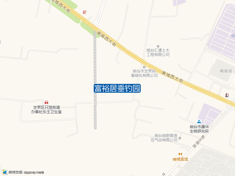 山东省烟台市芝罘区西玉树庄村南富裕居垂钓园钓鱼点实景照片