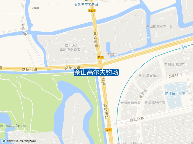 上海市松江区嘉松南路佘山高尔夫钓场钓鱼点实景照片