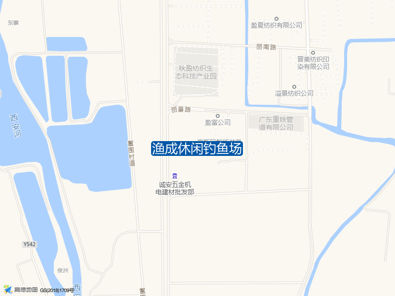 广东省佛山市高明区俊洲村道渔成休闲钓鱼场钓鱼点实景照片