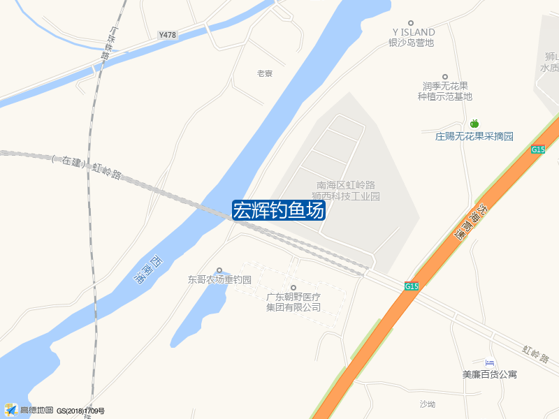广东省佛山市南海区大宗线与岭西路交叉口正北方向777米宏辉钓鱼场钓鱼点实景照片