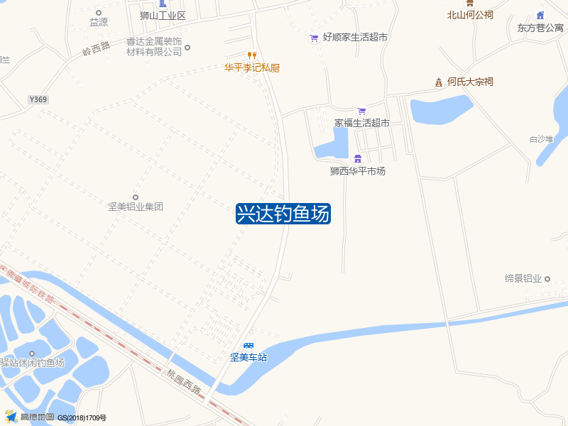 广东省佛山市南海区狮山镇狮岭村桥囗兴达钓鱼场钓鱼点实景照片