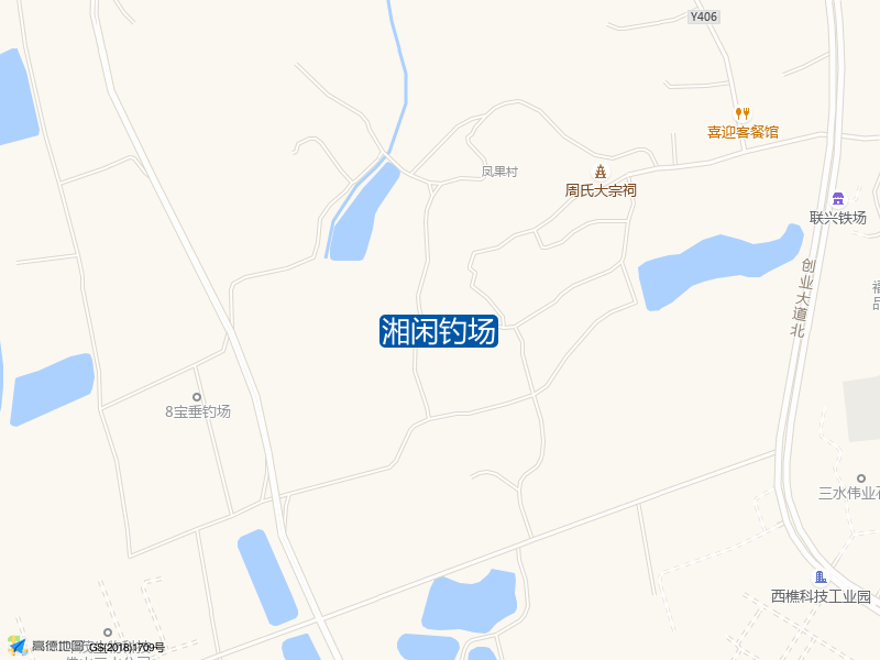 广东省佛山市三水区云广钓场西侧120米湘闲钓场钓鱼点实景照片