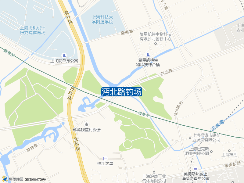上海市浦东新区Y156(韩钱路)沔北路钓场钓鱼点实景照片