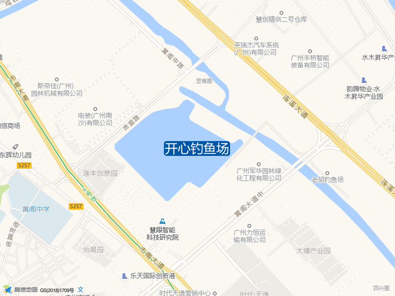 广东省广州市南沙区开心钓鱼场钓鱼点实景照片