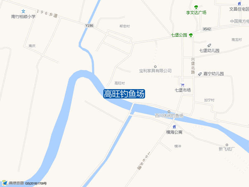 广东省江门市新会区七堡镇高旺村高旺钓鱼场钓鱼点实景照片
