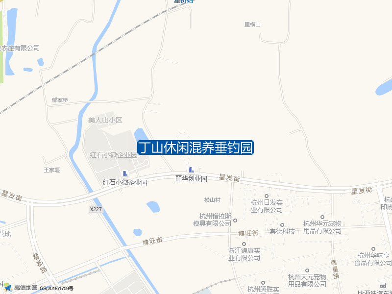 杭州市临平区汤汤线汤家锦绣公寓-三区西侧约180米丁山休闲混养垂钓园钓鱼点实景照片