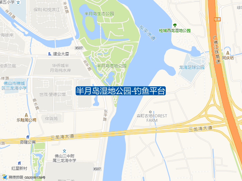 石肯半月岛8号花园烧烤场半月岛湿地公园内(南侧)半月岛湿地公园-钓鱼平台钓鱼点实景照片
