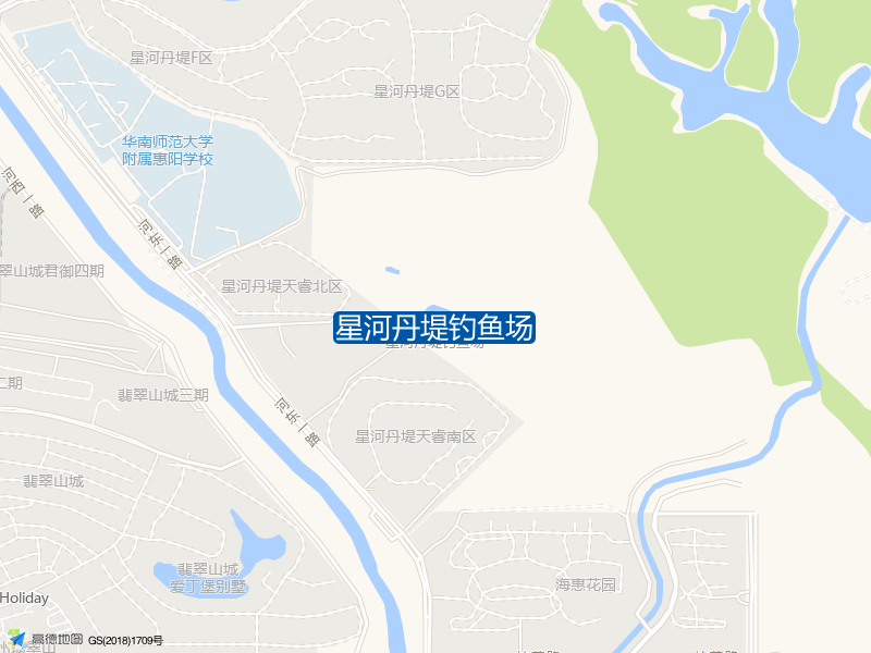 惠阳区第五中学星河丹堤钓鱼场钓鱼点实景照片