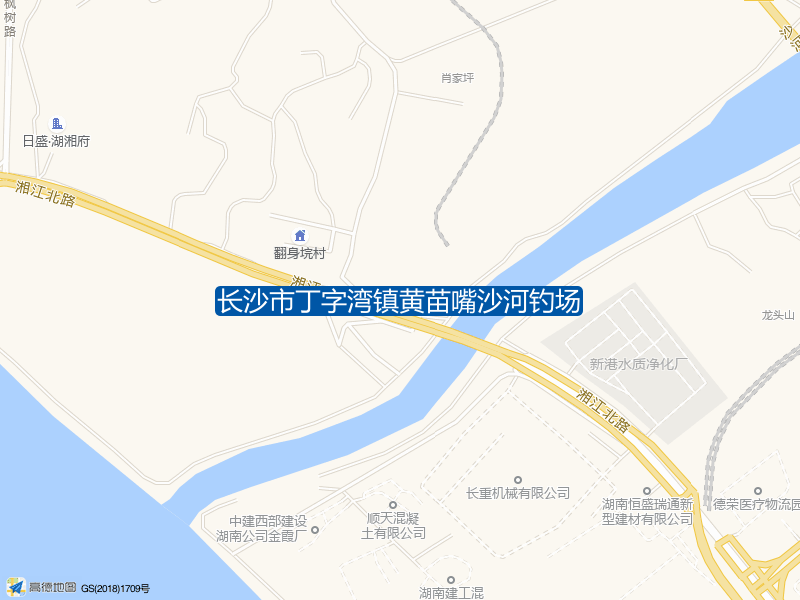 长沙市丁字湾镇黄苗嘴沙河钓场钓点照片