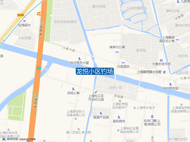 上海市松江区龙金路278弄-10号龙悦小区钓场钓鱼点实景照片