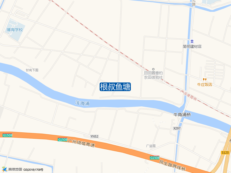 文记桔地东侧160米根叔鱼塘钓鱼点实景照片