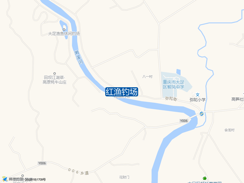 红渔钓场钓点照片