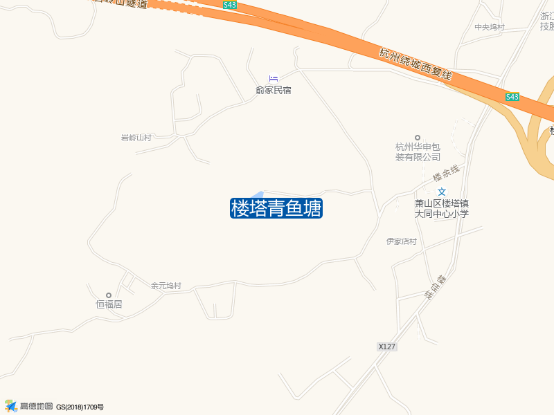 浙江省杭州市萧山区楼余线楼塔青鱼塘钓鱼点实景照片