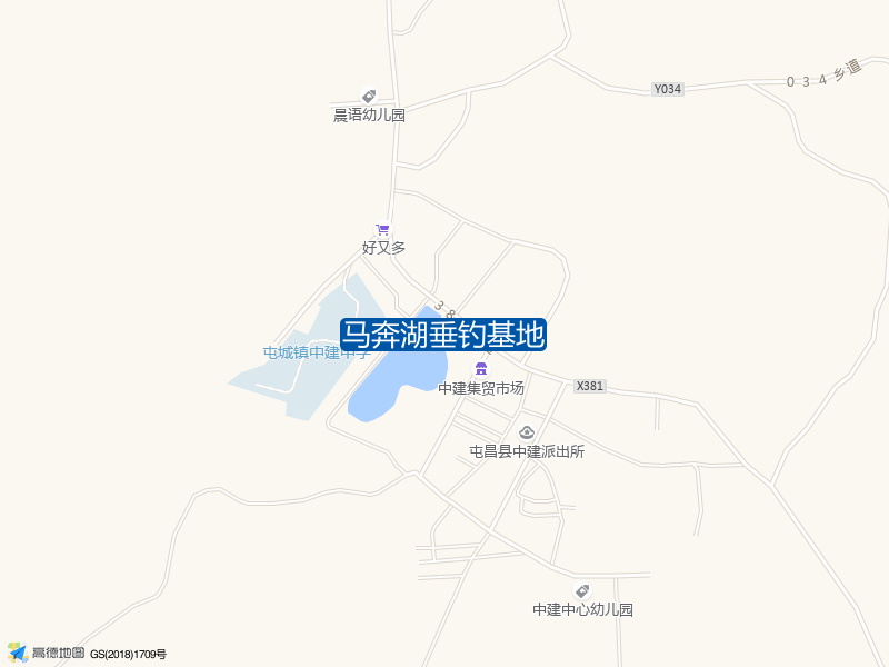中建农场马奔湖旁边马奔湖垂钓基地钓鱼点实景照片