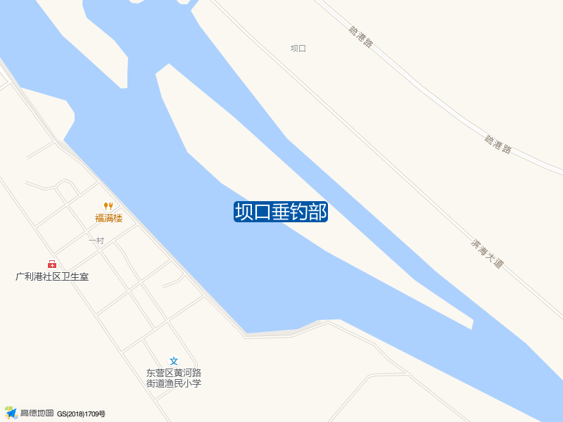 山东省东营市东营区滨海坝口垂钓部钓鱼点实景照片