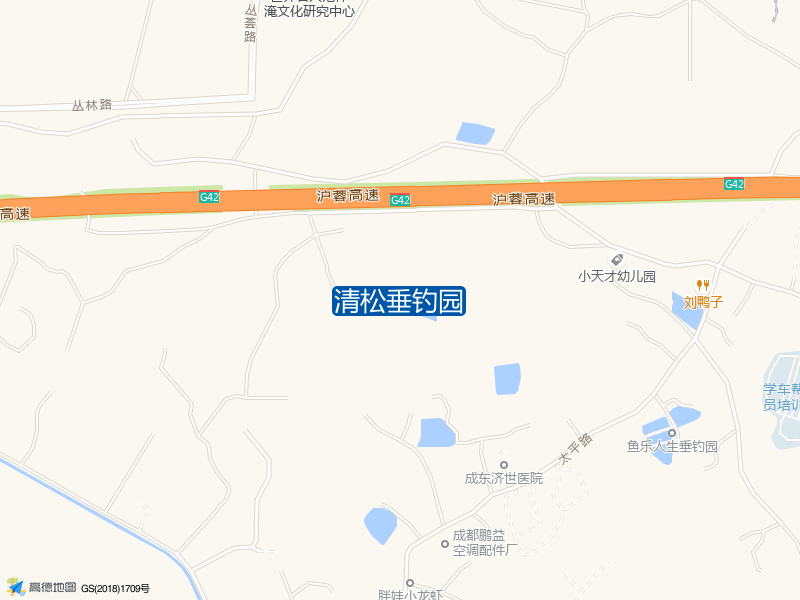 太丛路与东泰路交叉口西南380米清松垂钓园钓鱼点实景照片