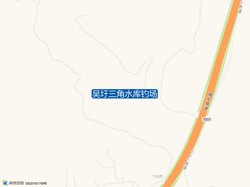 吴圩镇三角水库南吴圩三角水库钓场钓鱼点实景照片