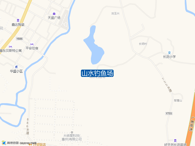 李洞村东边山水钓鱼场钓鱼点实景照片