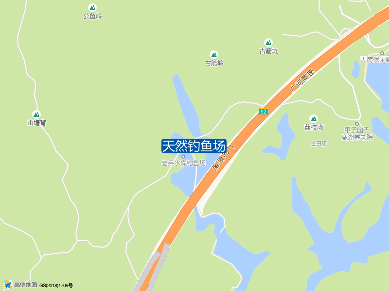 天鹿湖北社路东南侧天然钓鱼场钓鱼点实景照片