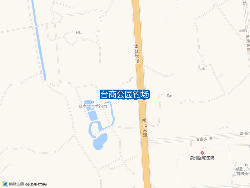 南北大道与洛杏大道交叉口西北340米台商公园钓场钓鱼点实景照片