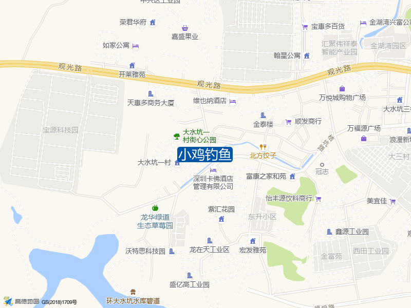 观水南街与桔坑路交叉口西北60米小鸡钓鱼钓鱼点实景照片