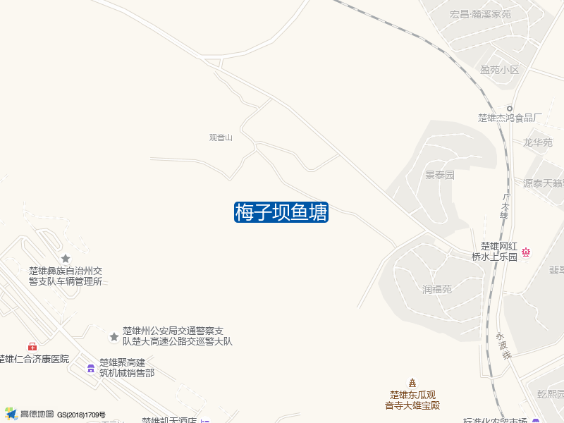 梅子坝鱼塘钓点照片