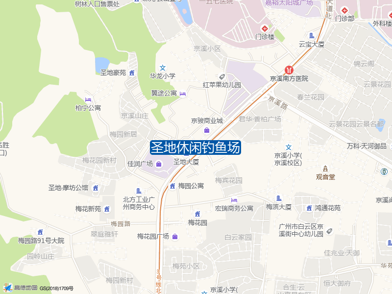 广州大道北1421号圣地大厦圣地休闲钓鱼场钓鱼点实景照片