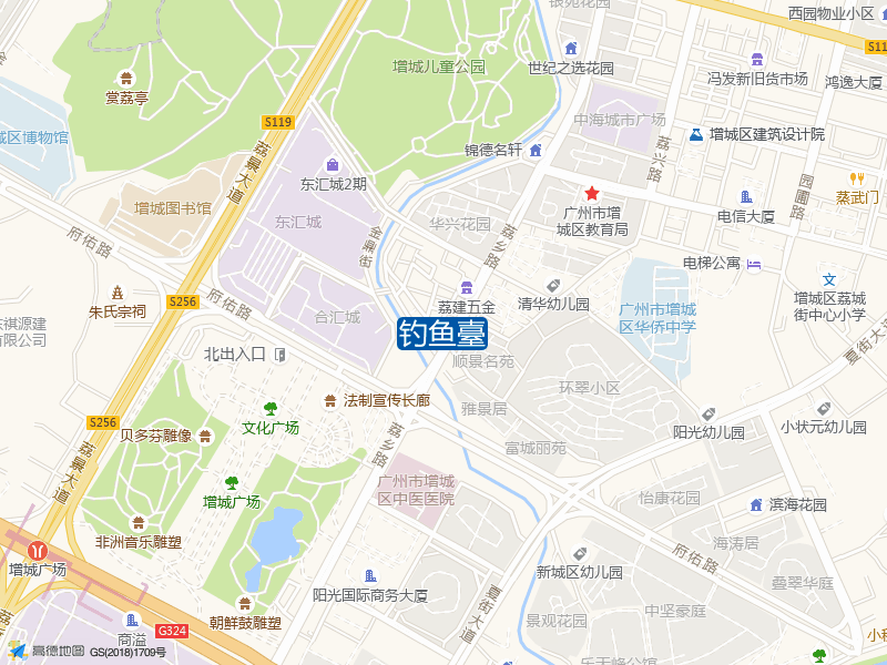 洋角街与荔乡路交叉口北20米钓鱼臺钓鱼点实景照片