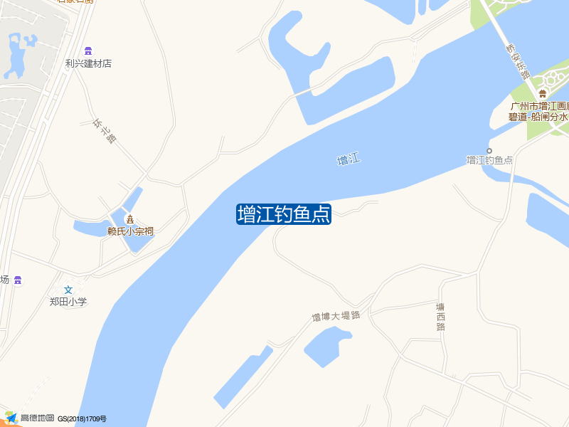 江后巷与郑田上东街一巷交叉口东440米增江钓鱼点钓鱼点实景照片