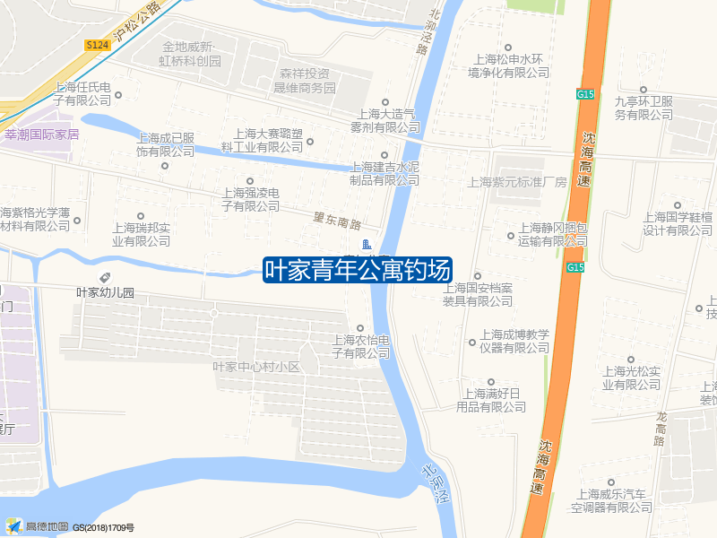 上海市松江区望东南路200叶家青年公寓钓场钓鱼点实景照片