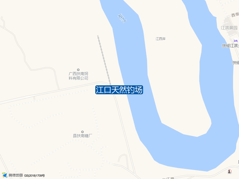 广西壮族自治区崇左市扶绥县江口天然钓场钓鱼点实景照片