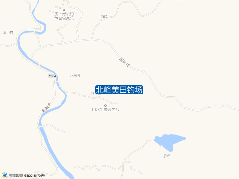 福建省福州市晋安区192县道北峰美田钓场钓鱼点实景照片