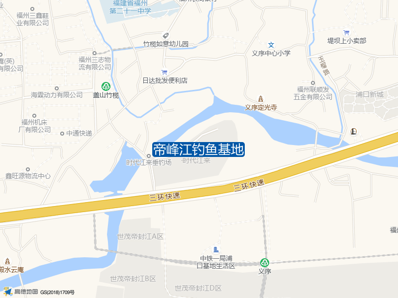 福建省福州市仓山区环岛路帝峰江钓鱼基地钓鱼点实景照片