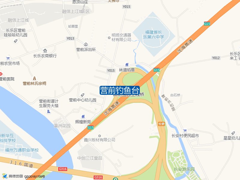 福建省福州市长乐区营前镇营前街道营前大桥桥下营前钓鱼台钓鱼点实景照片